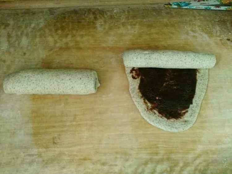 紫米全麦豆沙面包步骤8