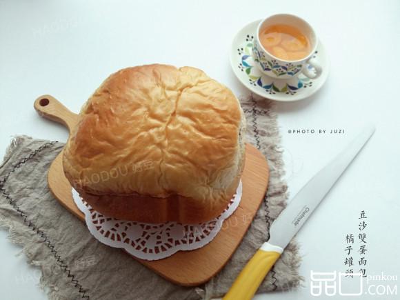 双蛋豆沙土司