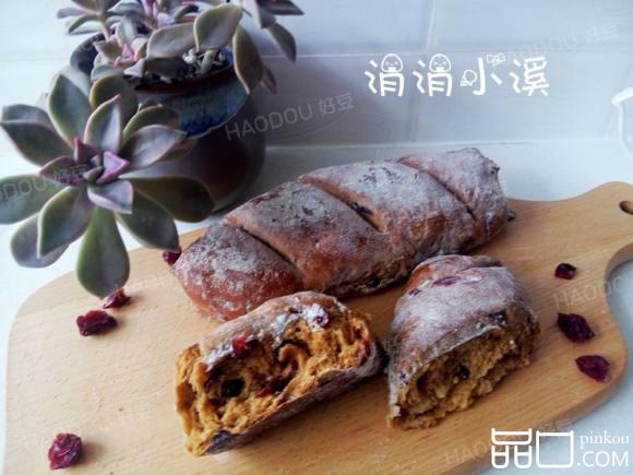 全麦红糖蔓越莓欧包