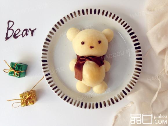 可爱小熊面包