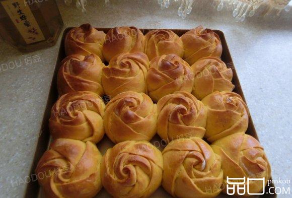 南瓜玫瑰花面包