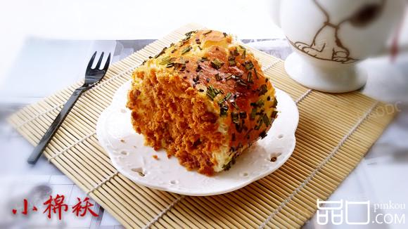葱香肉松面包卷