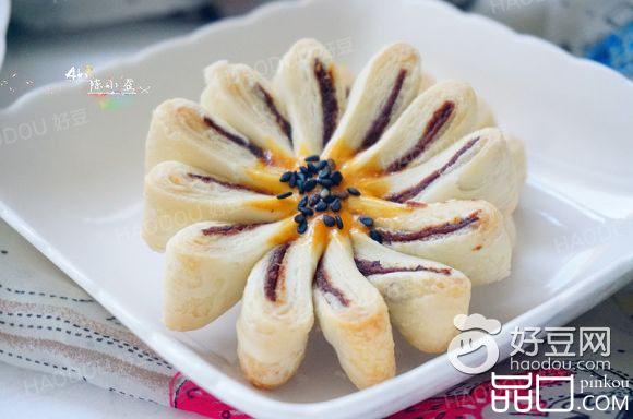 豆沙菊花酥