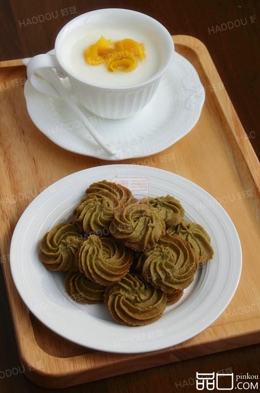 抹茶杏仁曲奇饼干