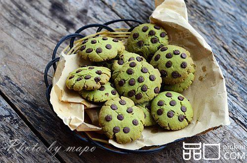 抹茶巧克力豆饼干