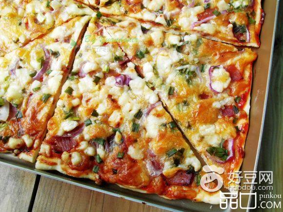 香葱培根披萨