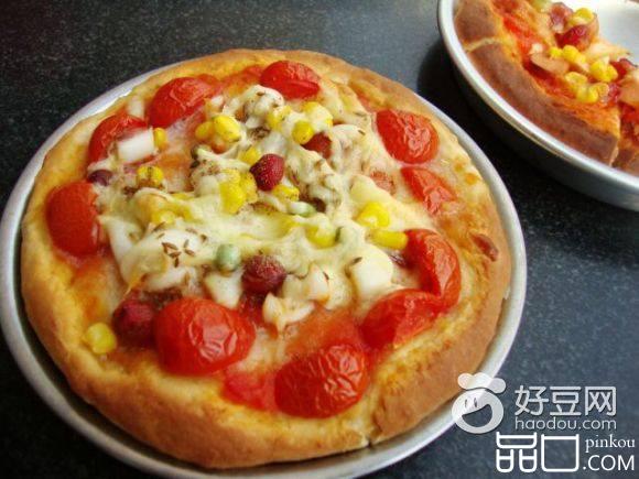樱桃鱿鱼披萨
