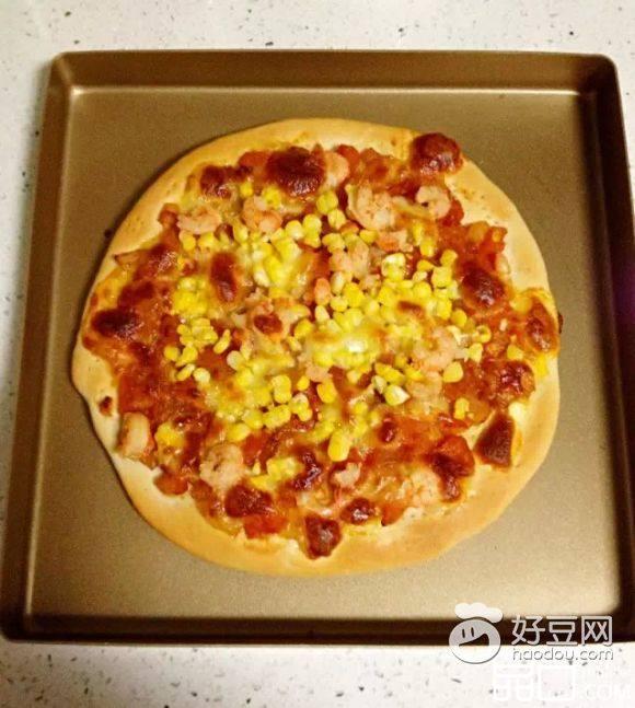 虾仁披萨