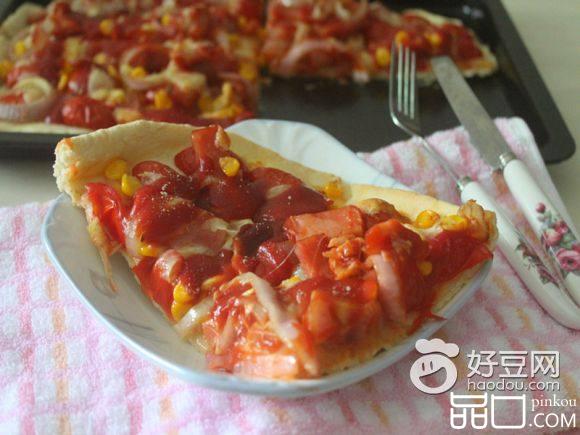番茄火腿披萨