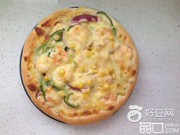 鲜虾火腿披萨