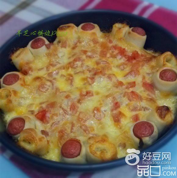 半芝心饼边披萨