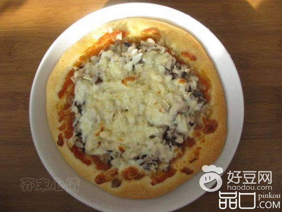 香菇猪肉比萨