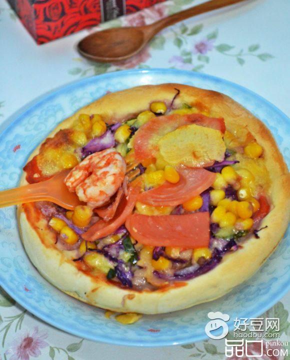 大虾时蔬披萨