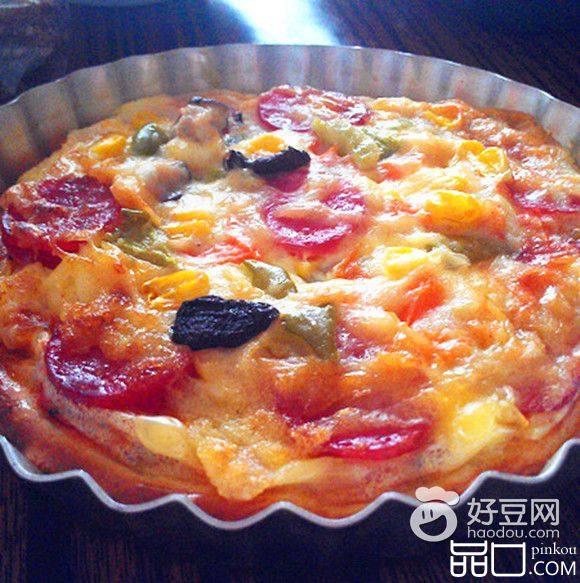培根薯泥杂蔬披萨