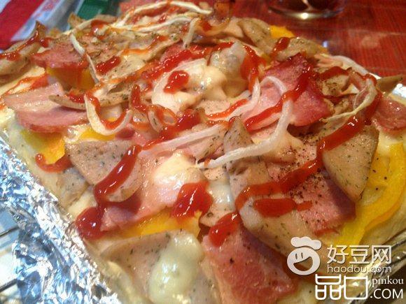 培根慕尼黑白肠方披萨