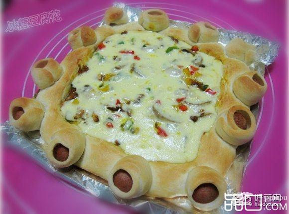 蘑菇鸡肉披萨