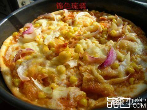 鲜虾玉米披萨