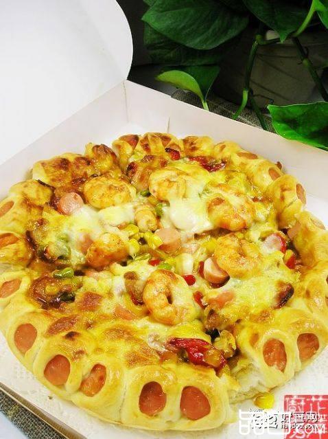花边鲜虾披萨