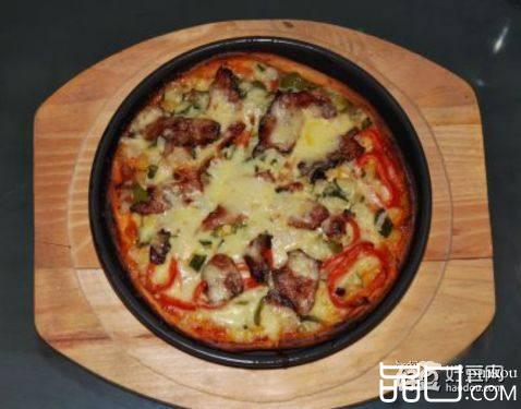 蔬菜培根披萨