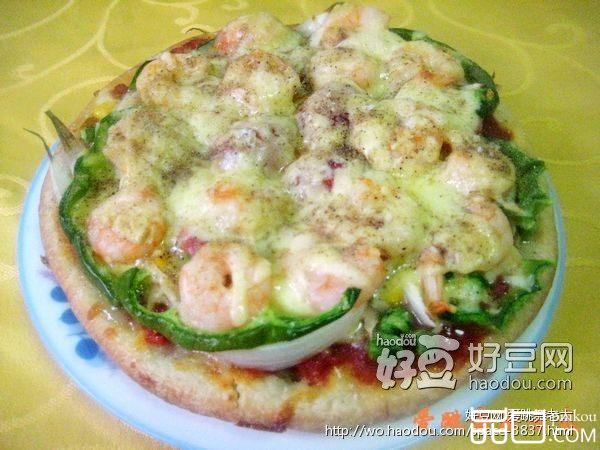虾仁火腿肠比萨