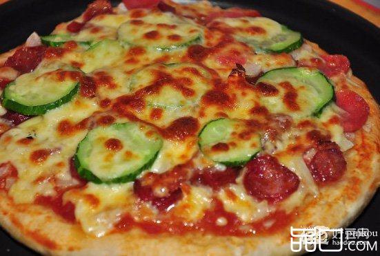 电饭锅腊肠批萨
