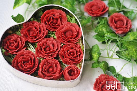 玫瑰花杏仁曲奇饼