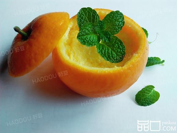 橘子盅蒸蛋