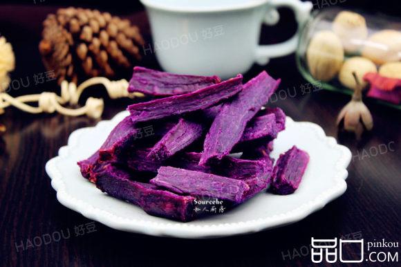 周末零食，原味紫薯干