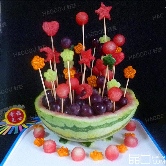 西瓜盅水果花
