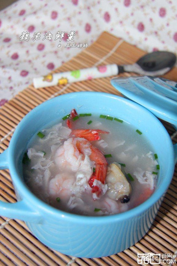 藕泥海鲜羹
