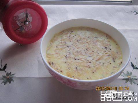 火腿虾皮鸡蛋羹