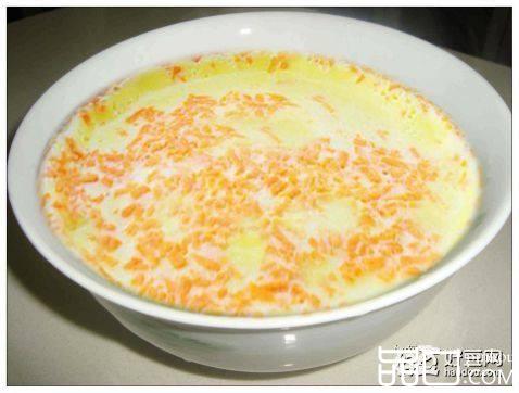 香奶胡萝卜鸡蛋羹