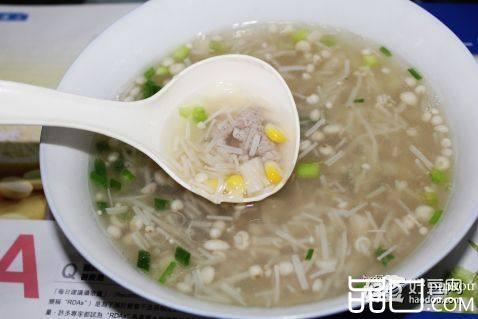 金针玉米葛粉羹