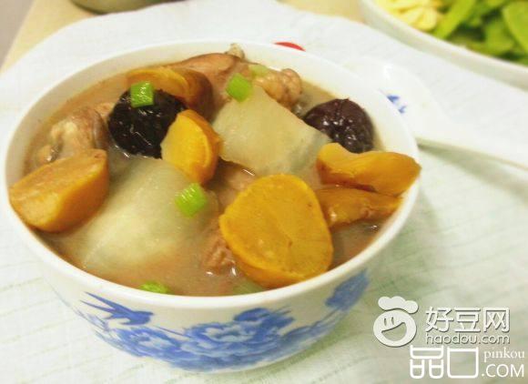 板栗炖鸡汤