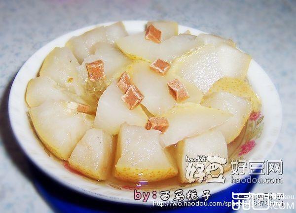 冰糖川贝炖雪梨
