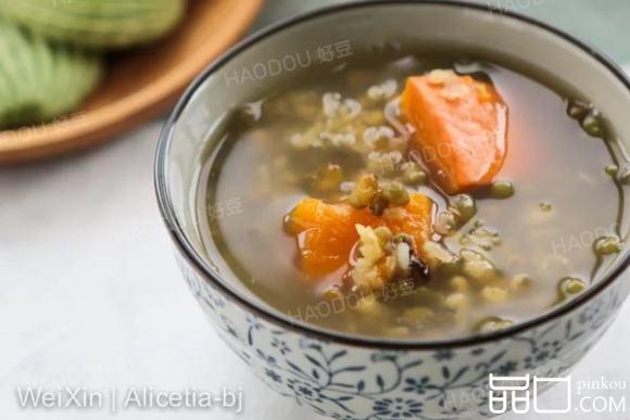 南瓜绿豆甜汤