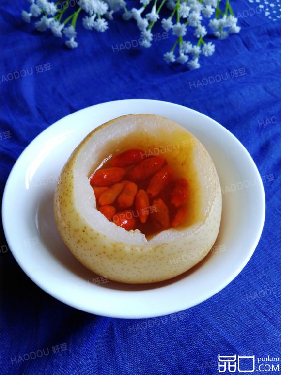 枸杞冰糖梨#新鲜从这