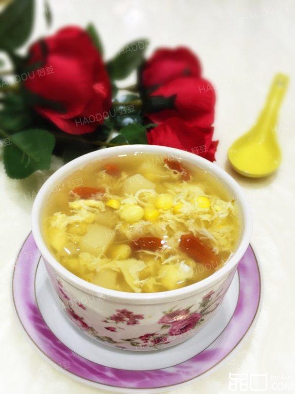 马蹄玉米蛋花汤