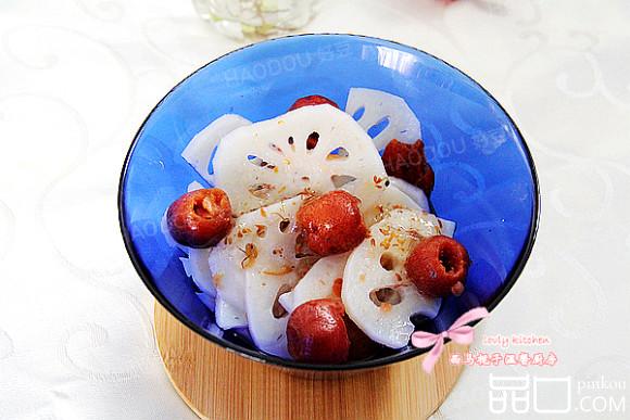 开胃去火的山楂藕片