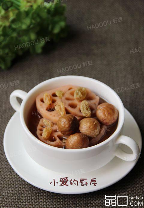 莲藕栗子糖水
