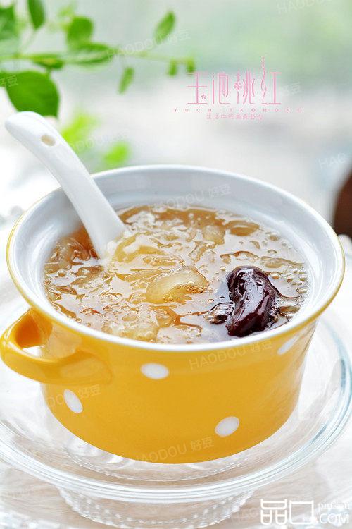 皂角米银耳红枣羹