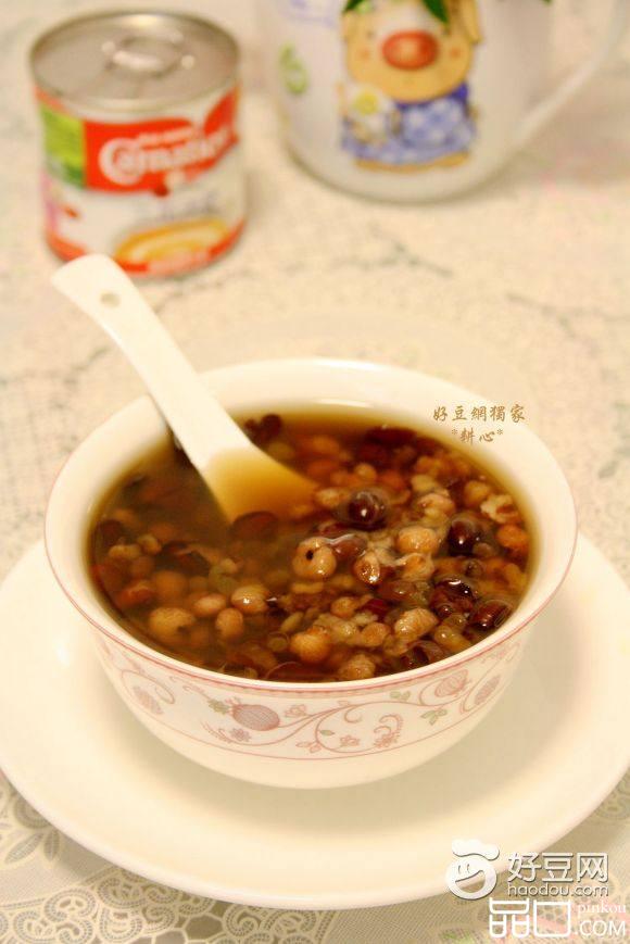 红豆绿豆薏米糖水