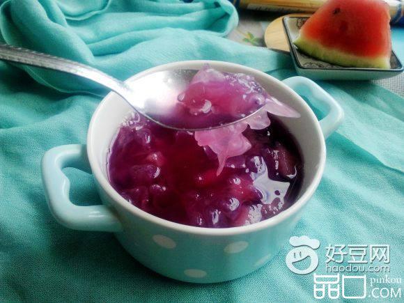 紫薯雪梨银耳汤