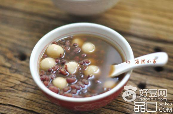 红糖豆沙圆子