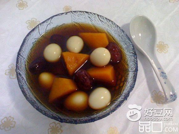 鹌鹑蛋南瓜糖水
