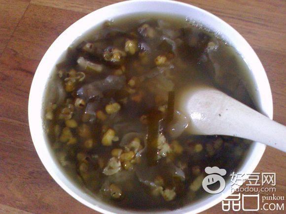 银耳绿豆糖水