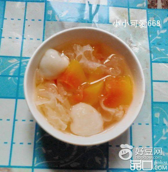 荔枝木瓜银耳汤