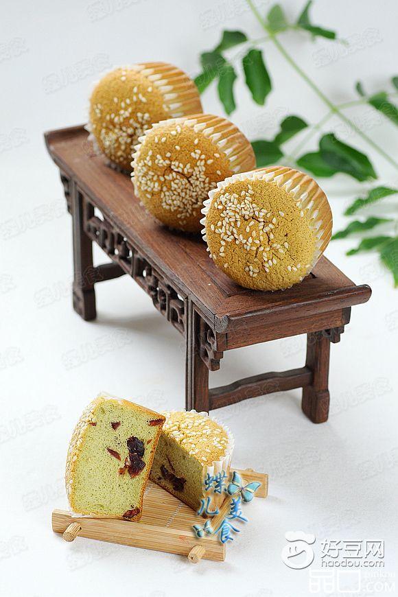 抹茶蔓越莓小蛋糕