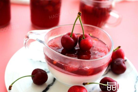 酸奶樱桃果冻