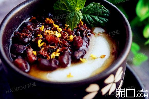 蜜豆桂花双皮奶